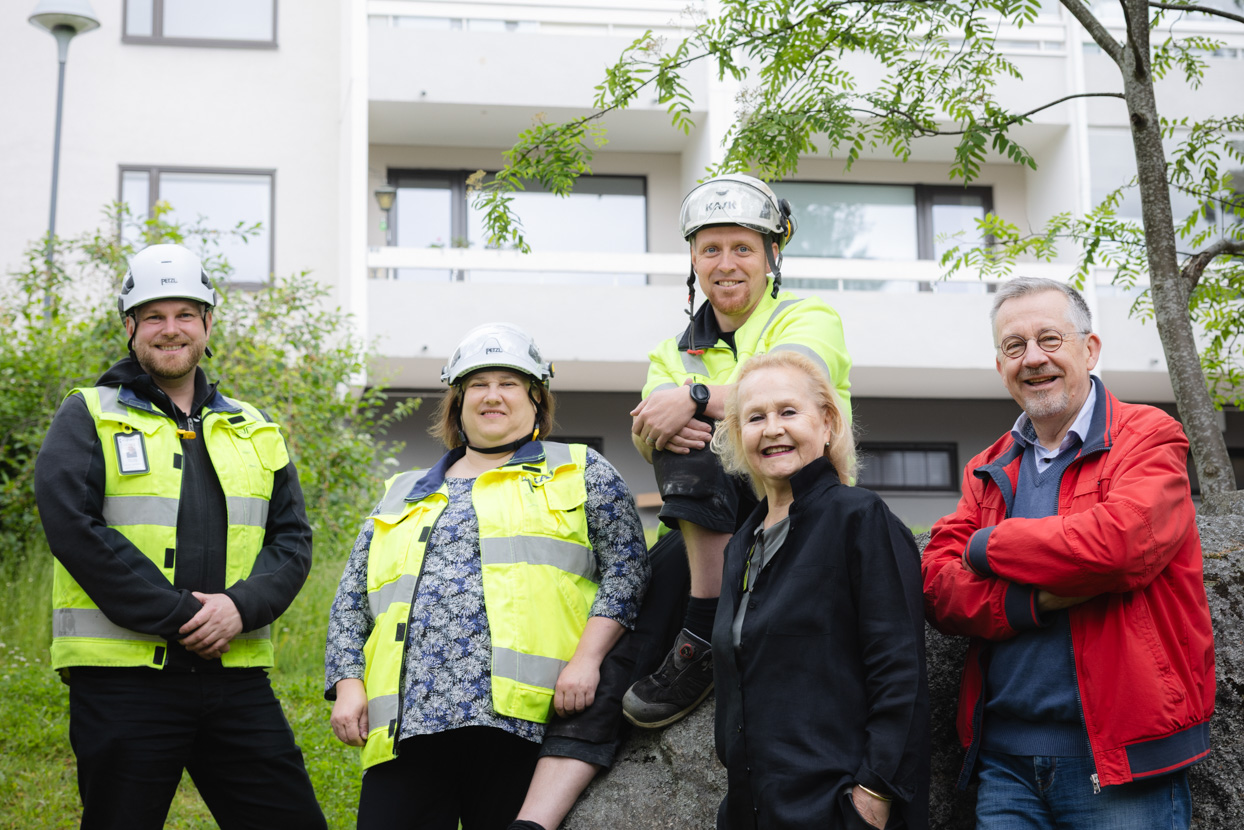 Espoolaisen taloyhtiön laaja peruskorjaus tehtiin KVR-urakkana.