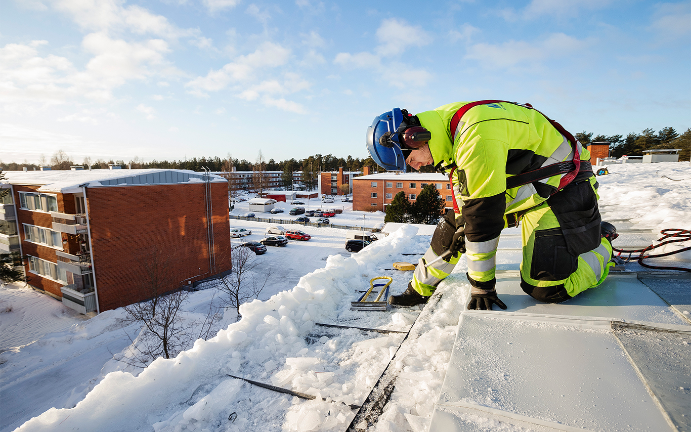 talven kattotyöt