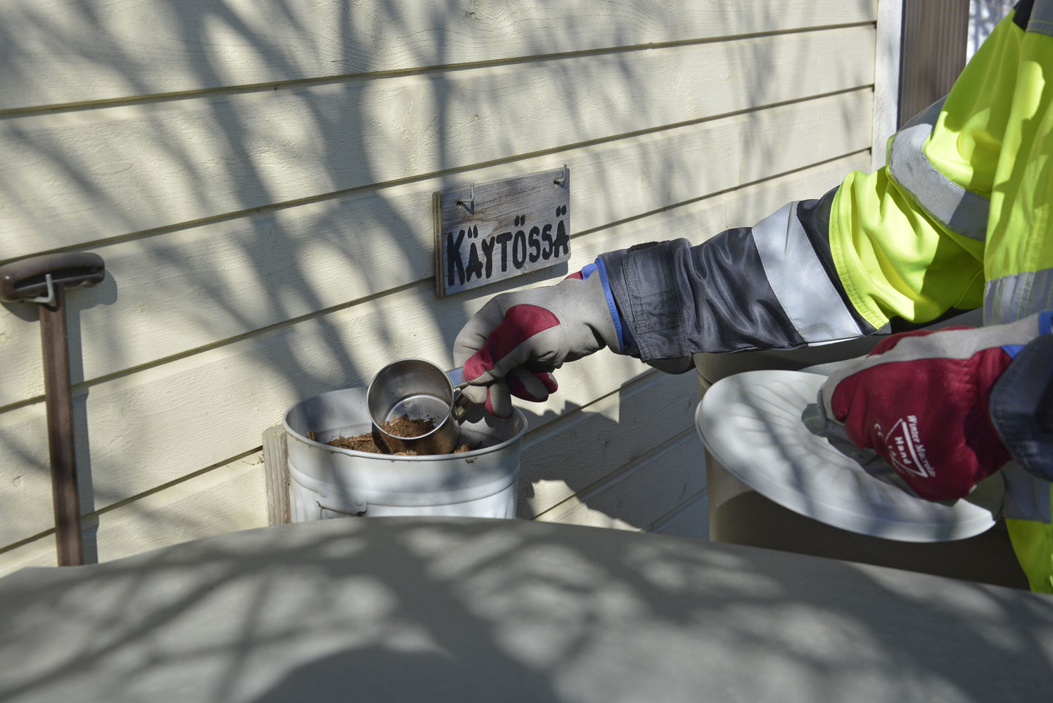 kompostointi talvella